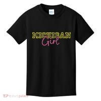 Michiganian Michigan Girl Great Lakes State Proud Yooper Kids T-Shirt thumb 0