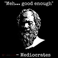 Mediocrates Meh Good Enough Sarcasm Ornament thumb 1