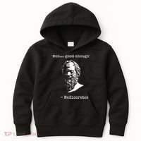 Mediocrates Meh Good Enough Sarcasm Kids Hoodie thumb 0