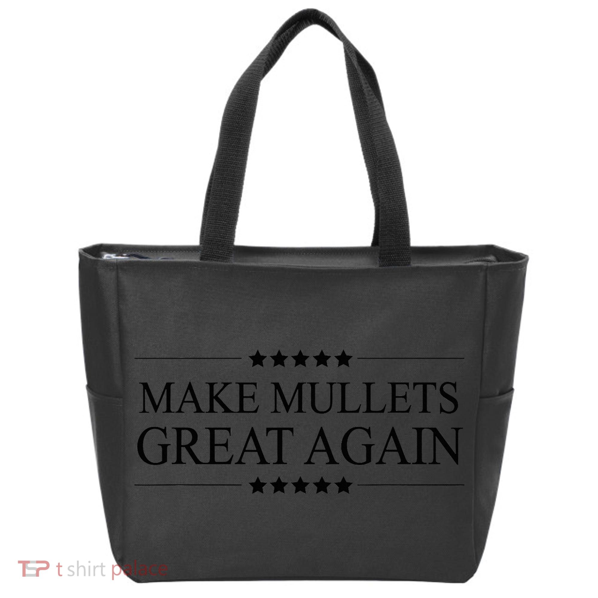 MAKE MULLETS GREAT AGAIN  Funny Mullet Hair Gift   Tote Bag
