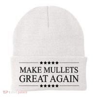 MAKE MULLETS GREAT AGAIN  Funny Mullet Hair Gift   Beanie thumb 0