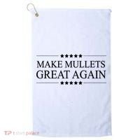MAKE MULLETS GREAT AGAIN  Funny Mullet Hair Gift   Golf Towel thumb 0