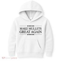 MAKE MULLETS GREAT AGAIN  Funny Mullet Hair Gift   Kids Hoodie thumb 0