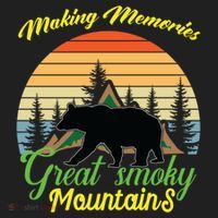 Making Memories Great Smoky Mountains Bear Tennessee Gift Women's Sweatshirt thumb 2