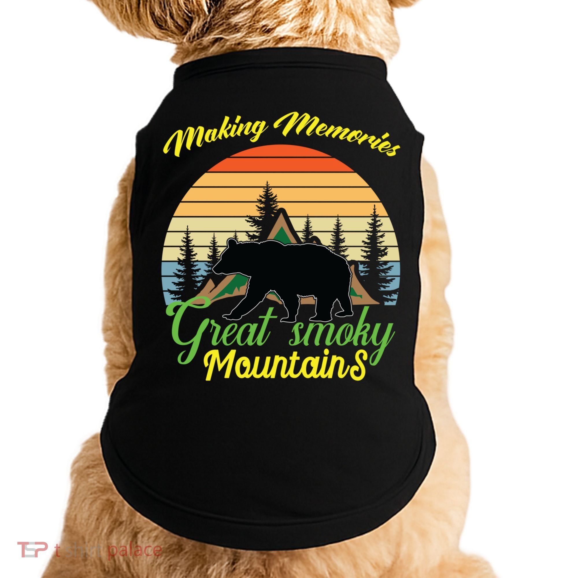 Making Memories Great Smoky Mountains Bear Tennessee Gift Doggie Tank