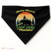 Making Memories Great Smoky Mountains Bear Tennessee Gift USA-Made Doggie Bandana thumb 0