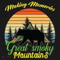 Making Memories Great Smoky Mountains Bear Tennessee Gift Women's Hoodie thumb 2