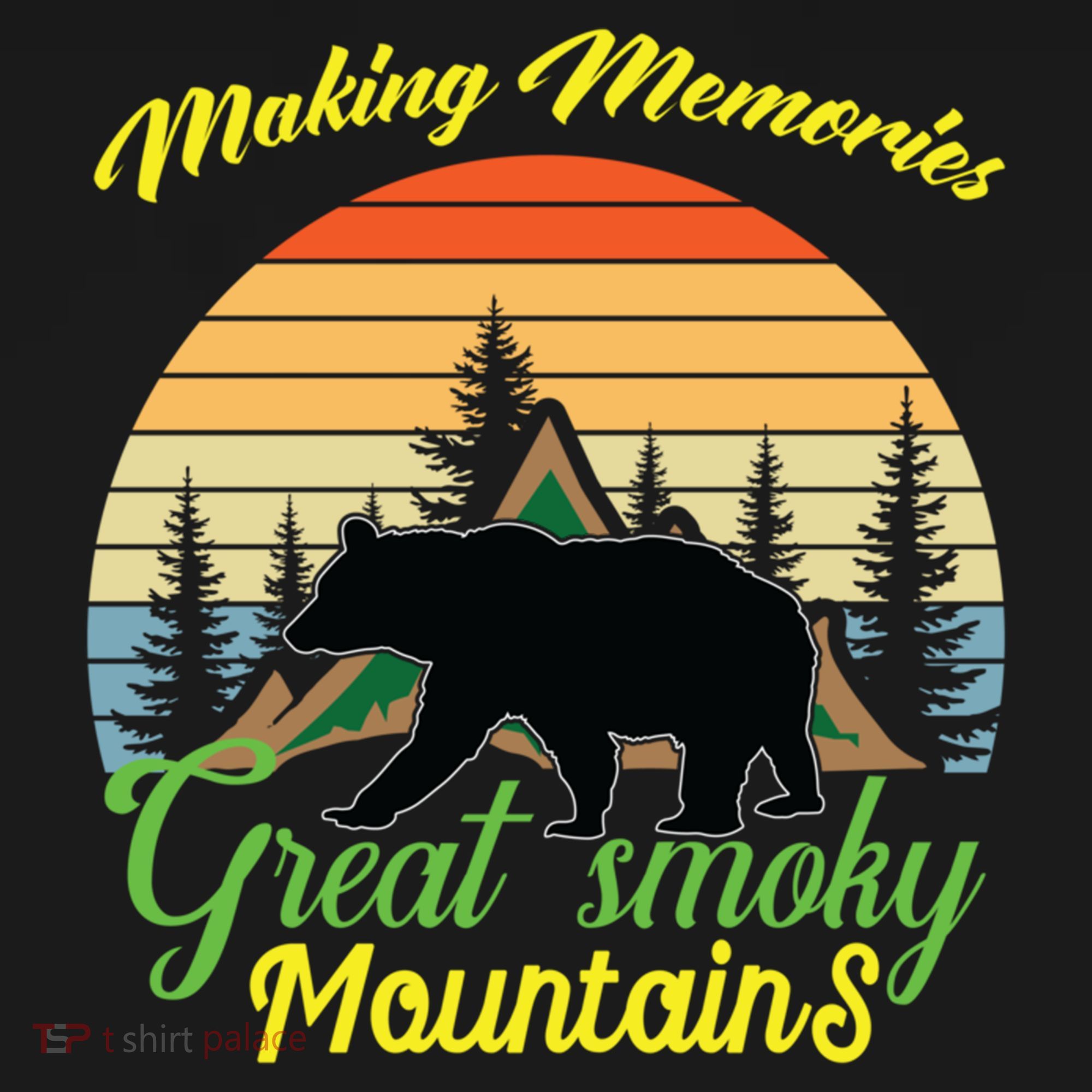 Making Memories Great Smoky Mountains Bear Tennessee Gift Women's Hoodie