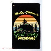 Making Memories Great Smoky Mountains Bear Tennessee Gift Golf Towel thumb 0