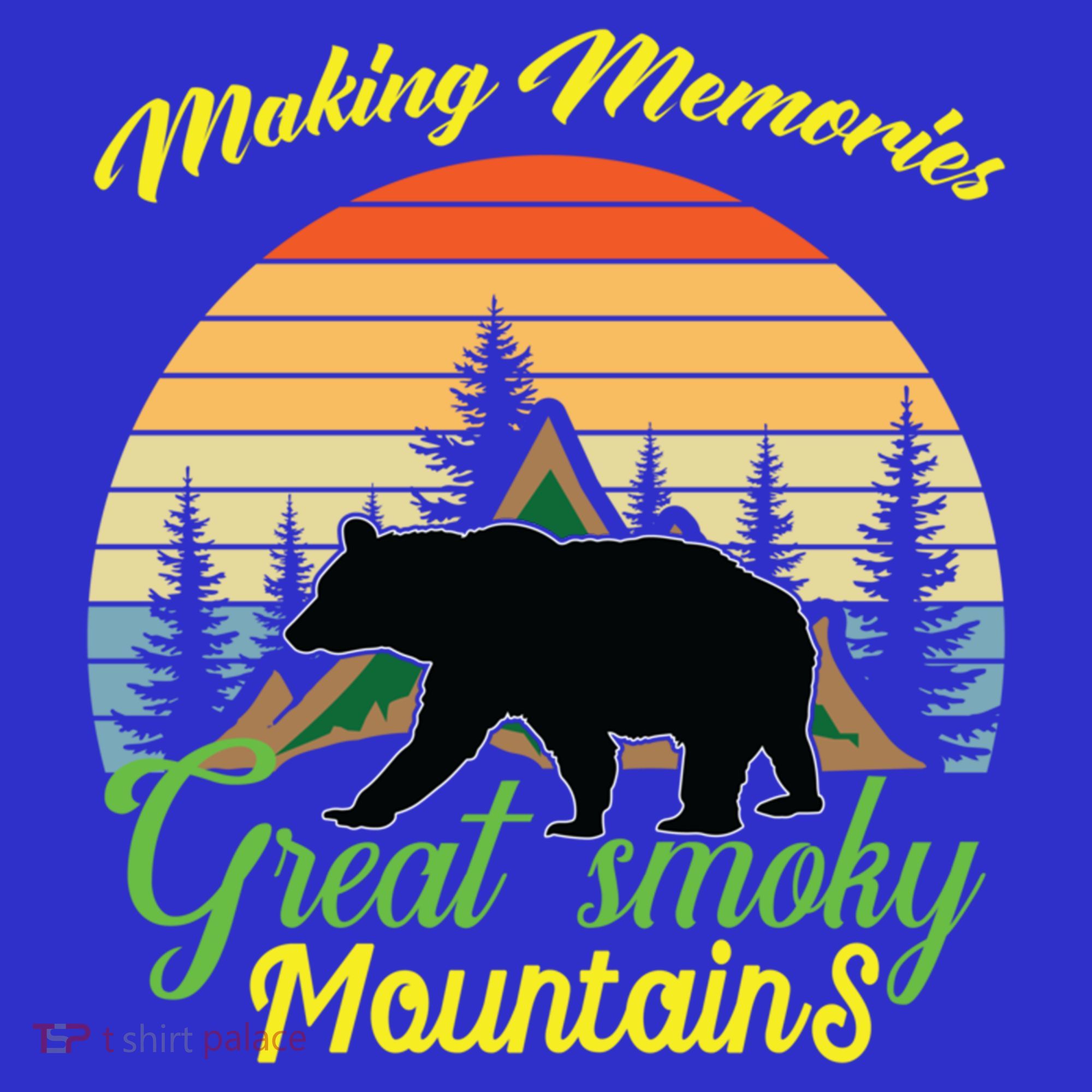 Making Memories Great Smoky Mountains Bear Tennessee Gift Women's Tank Top