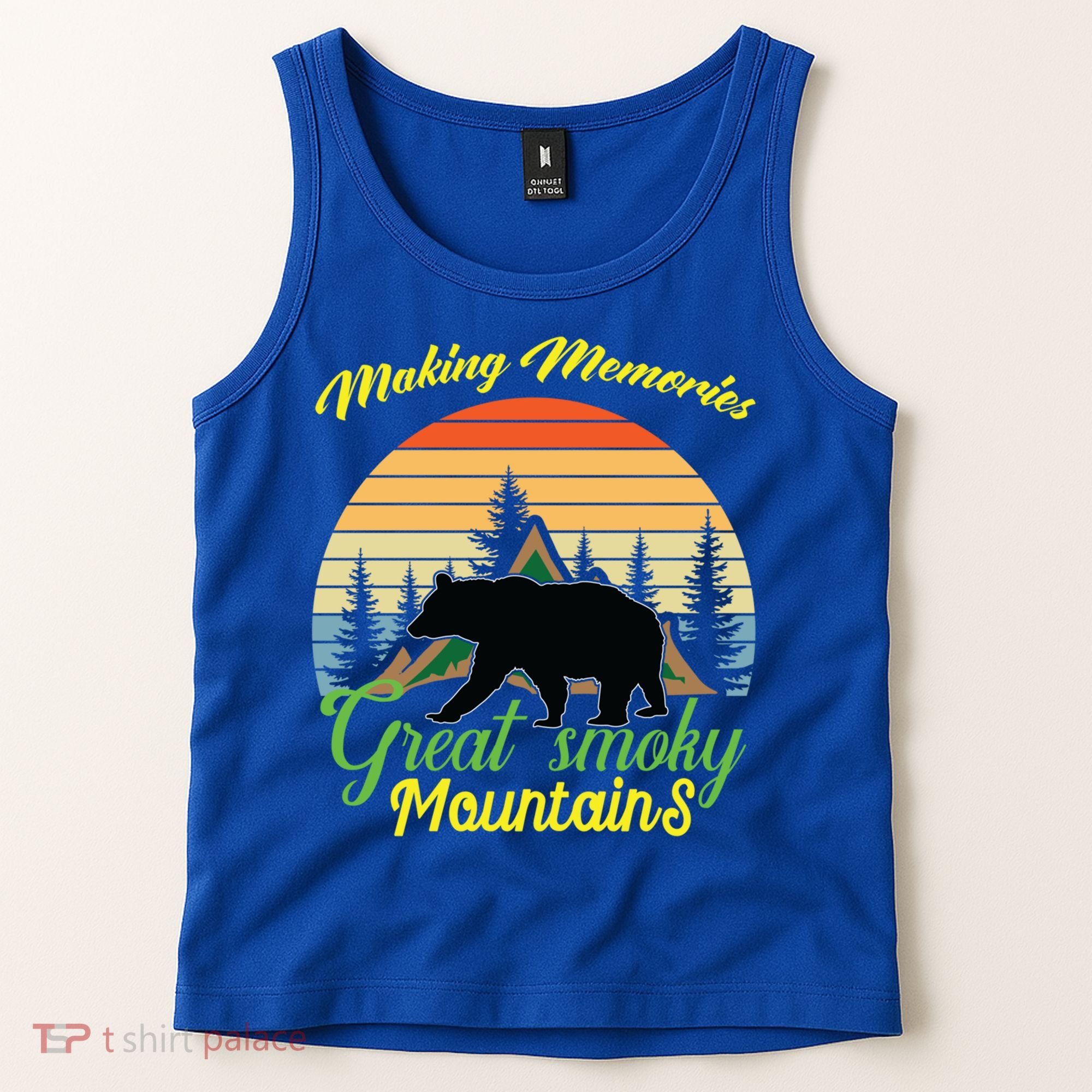 Making Memories Great Smoky Mountains Bear Tennessee Gift Tank Top