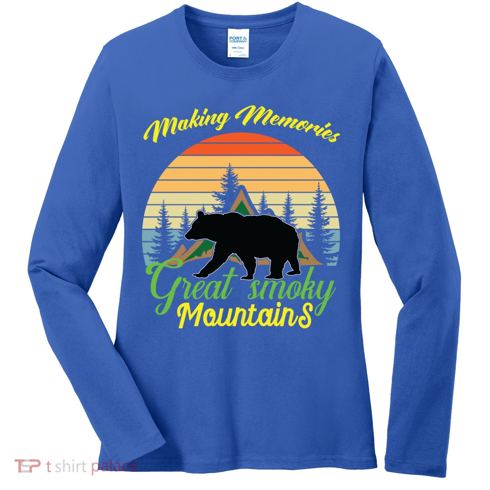 Making Memories Great Smoky Mountains Bear Tennessee Gift Women's Long Sleeve Shirt