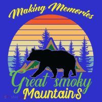 Making Memories Great Smoky Mountains Bear Tennessee Gift Women's Long Sleeve Shirt thumb 2