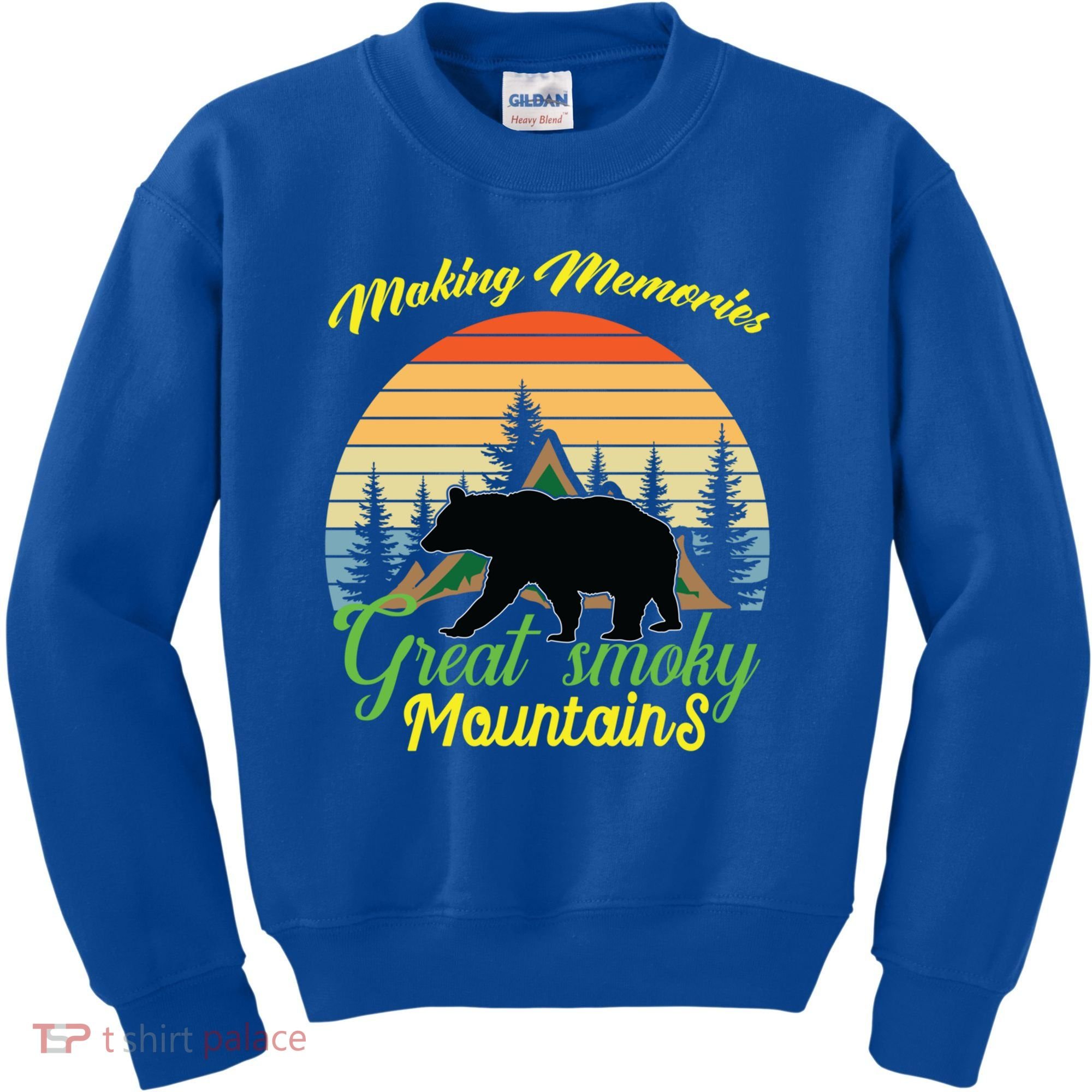 Making Memories Great Smoky Mountains Bear Tennessee Gift Kids Sweatshirt