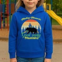 Making Memories Great Smoky Mountains Bear Tennessee Gift Kids Hoodie thumb 3