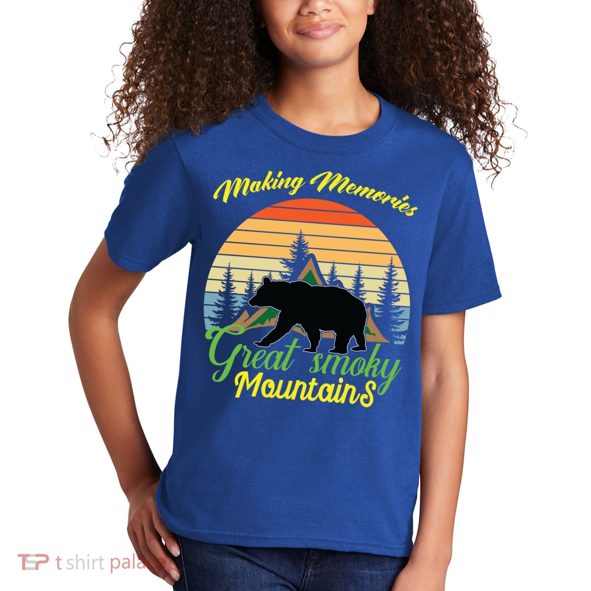 Making Memories Great Smoky Mountains Bear Tennessee Gift Kids T-Shirt