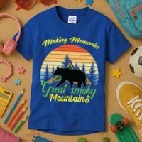 Making Memories Great Smoky Mountains Bear Tennessee Gift Kids T-Shirt thumb 3
