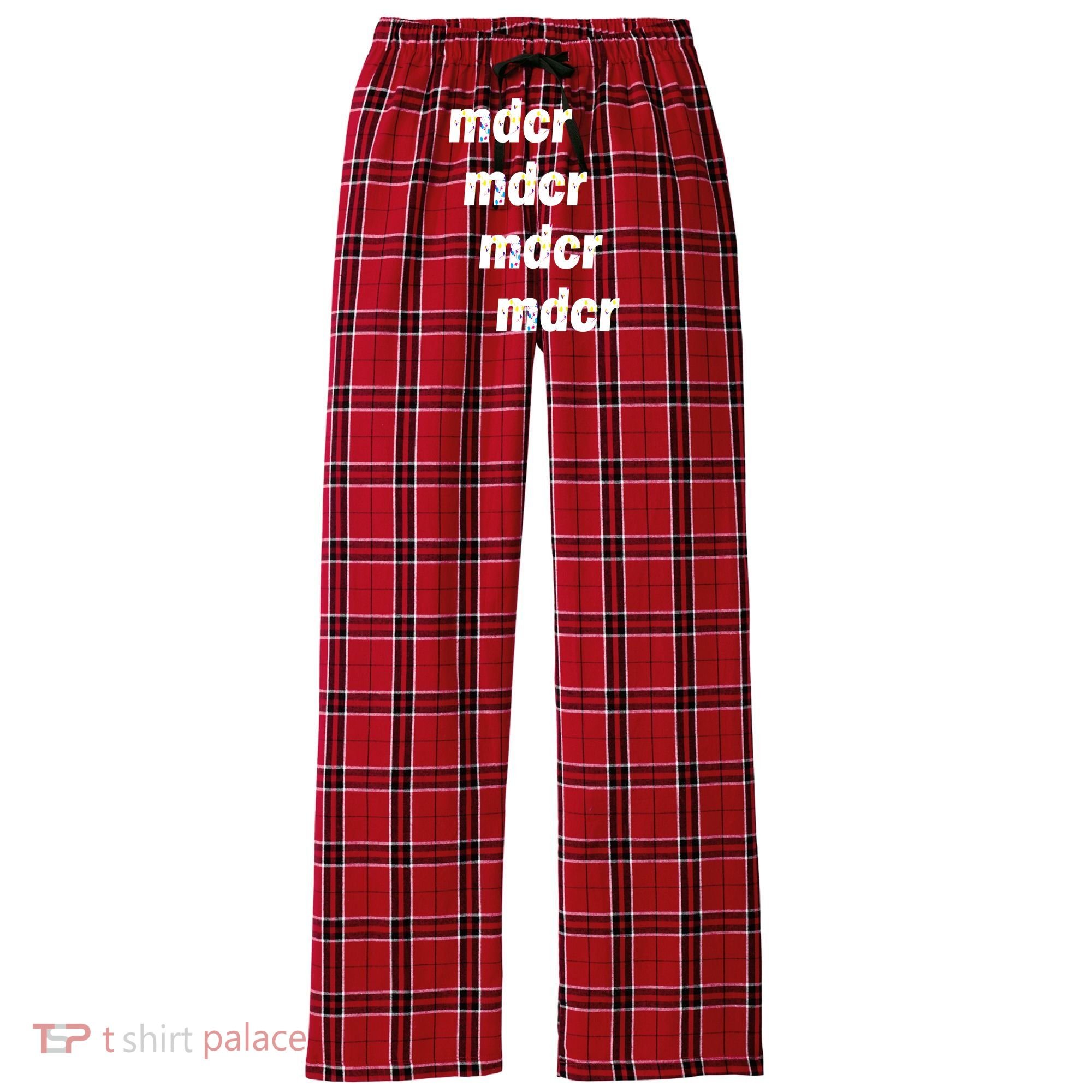 Mdcr MDCR Guardiola Splatter Pep Women's Flannel Plaid Pajama Pants