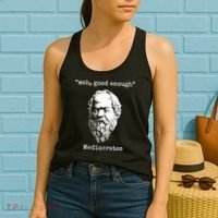 Memes Meh Good Enough Funny Meh Good Enough Mediocrates Demotivational Quote Women's Tank Top thumb 2