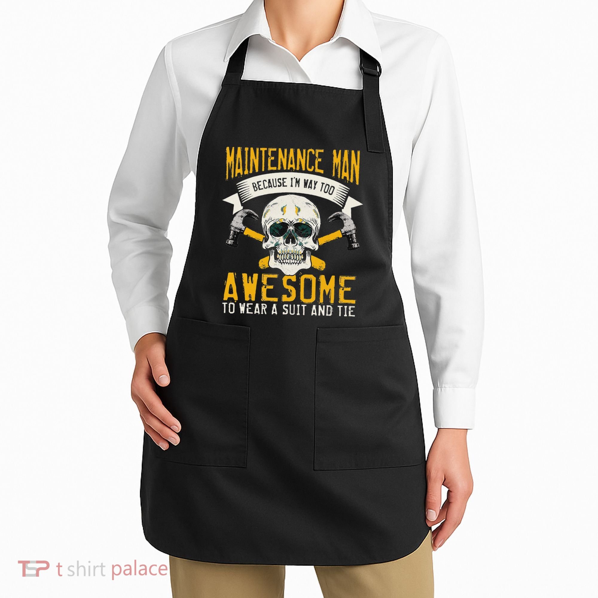Maintenance Man Gifts Funny Technician Too Awesome Apron