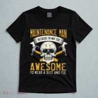 Maintenance Man Gifts Funny Technician Too Awesome T-Shirt thumb 5