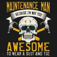Maintenance Man Gifts Funny Technician Too Awesome Ornament thumb 1