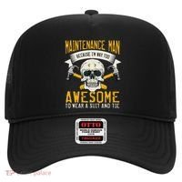 Maintenance Man Gifts Funny Technician Too Awesome Hat thumb 0