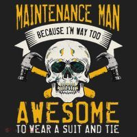 Maintenance Man Gifts Funny Technician Too Awesome Hat thumb 2