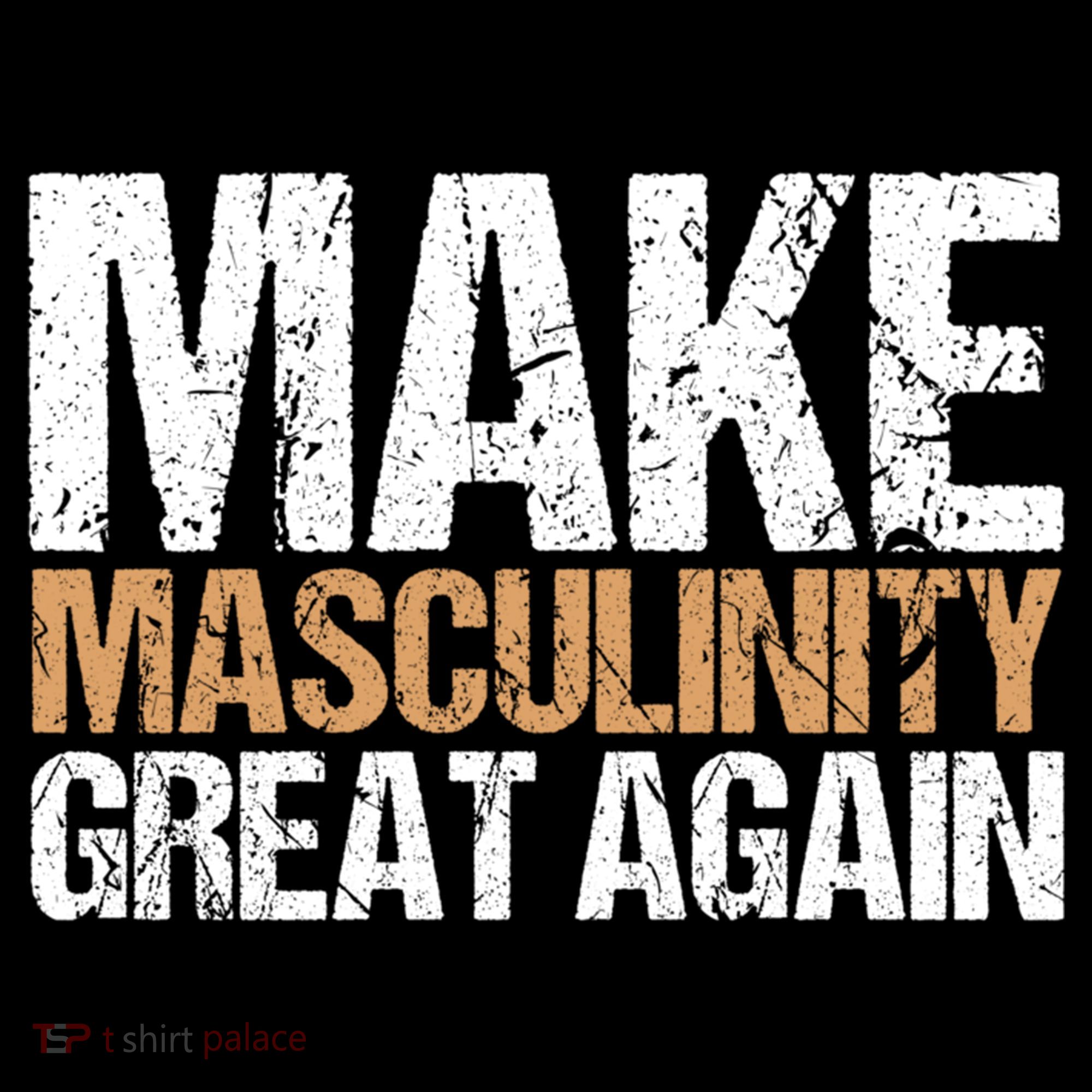 Make Masculinity Great Again Dad Brother Uncle Gift USA-Made Doggie Bandana