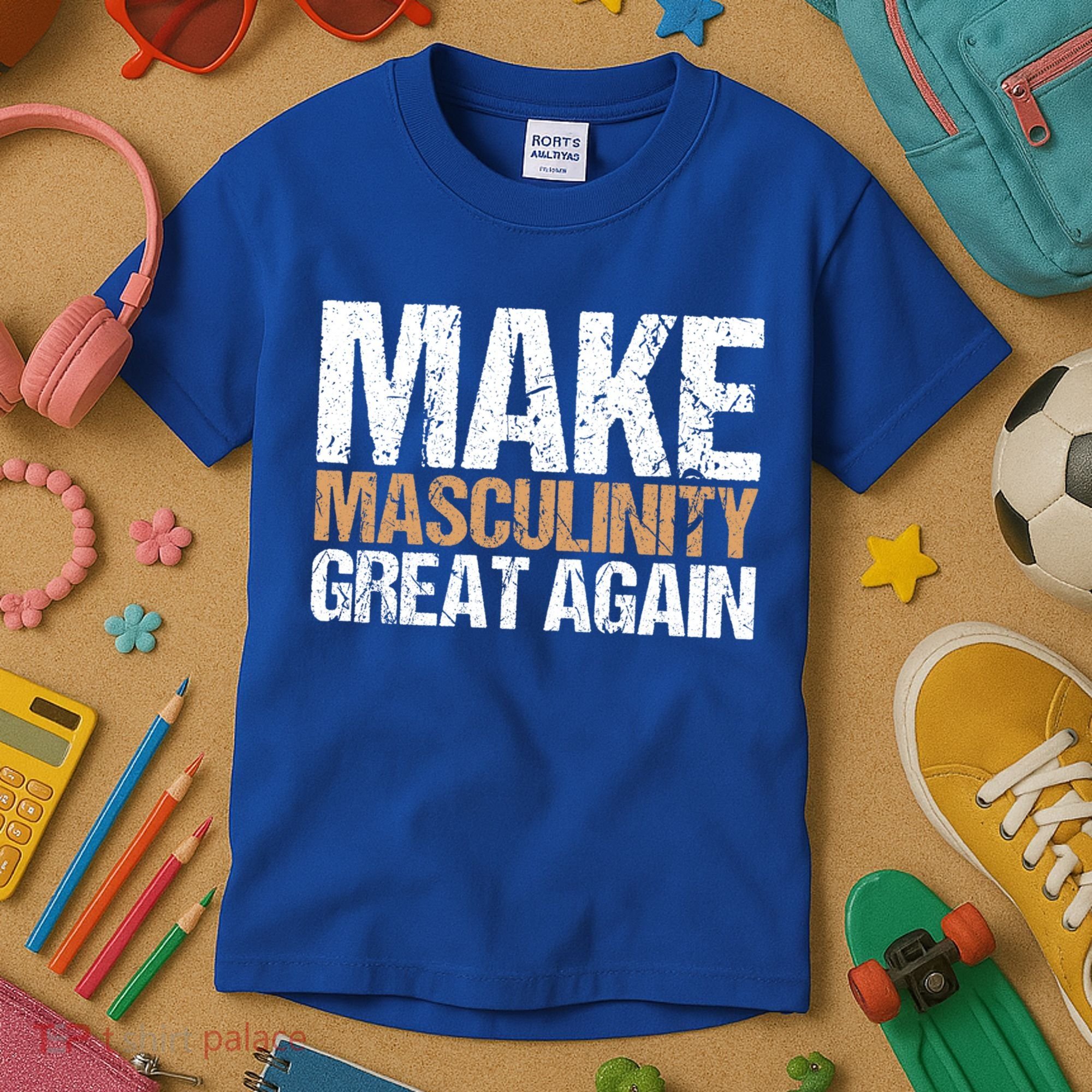 Make Masculinity Great Again Dad Brother Uncle Gift Kids T-Shirt