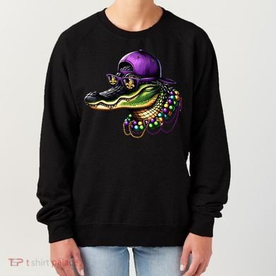 Mardigator Mardi Gras Alligator Mardi Gras Women's Sweatshirt