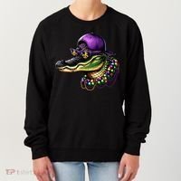 Mardigator Mardi Gras Alligator Mardi Gras Women's Sweatshirt thumb 0