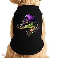 Mardigator Mardi Gras Alligator Mardi Gras Doggie Tank thumb 0
