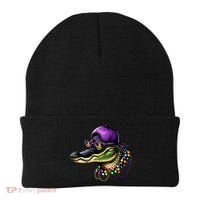 Mardigator Mardi Gras Alligator Mardi Gras Beanie thumb 0