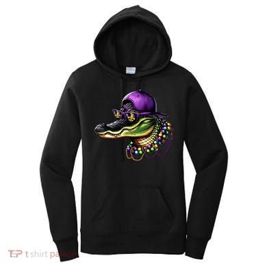 Mardigator Mardi Gras Alligator Mardi Gras Women's Hoodie