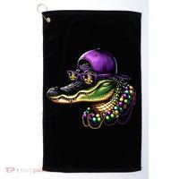 Mardigator Mardi Gras Alligator Mardi Gras Golf Towel thumb 0