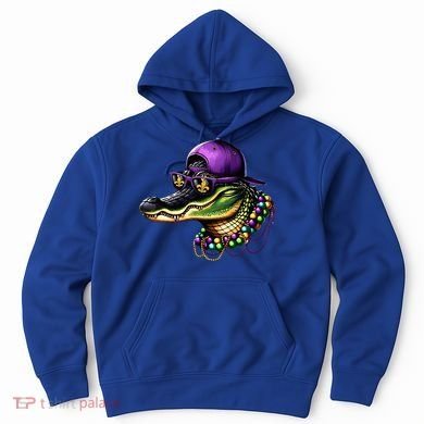 Mardigator Mardi Gras Alligator Mardi Gras Hoodie