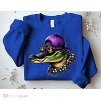 Mardigator Mardi Gras Alligator Mardi Gras Sweatshirt thumb 2