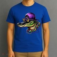 Mardigator Mardi Gras Alligator Mardi Gras T-Shirt thumb 3