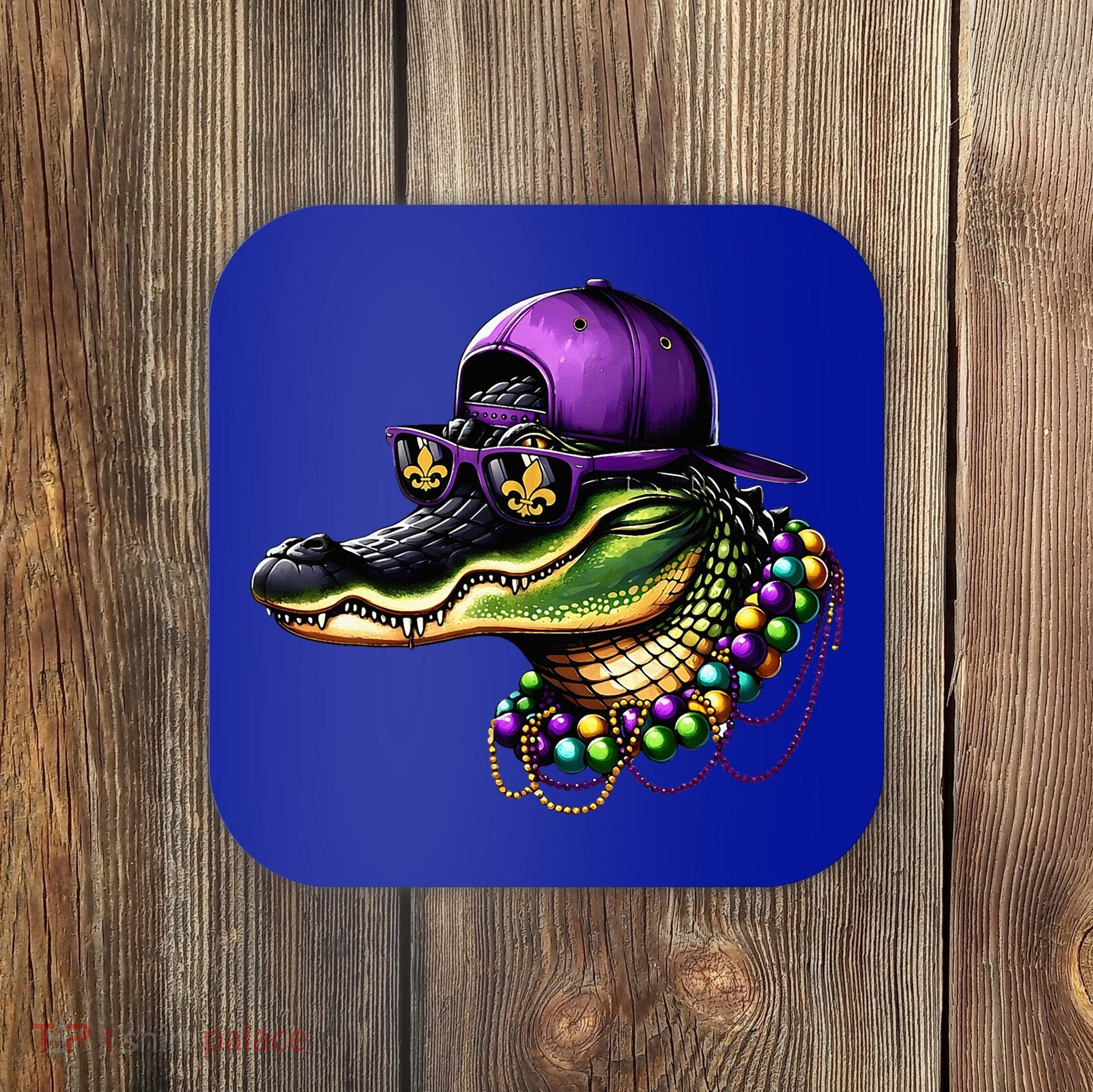 Mardigator Mardi Gras Alligator Mardi Gras Coaster