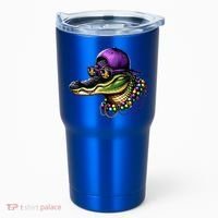Mardigator Mardi Gras Alligator Mardi Gras Tumbler thumb 0