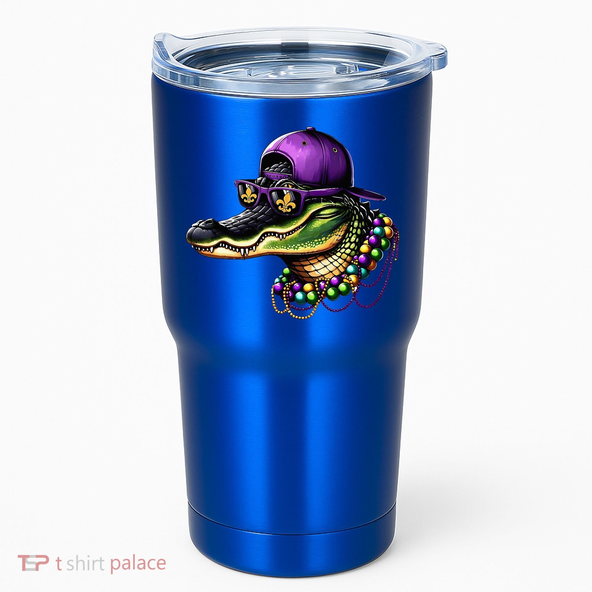 Mardigator Mardi Gras Alligator Mardi Gras Tumbler