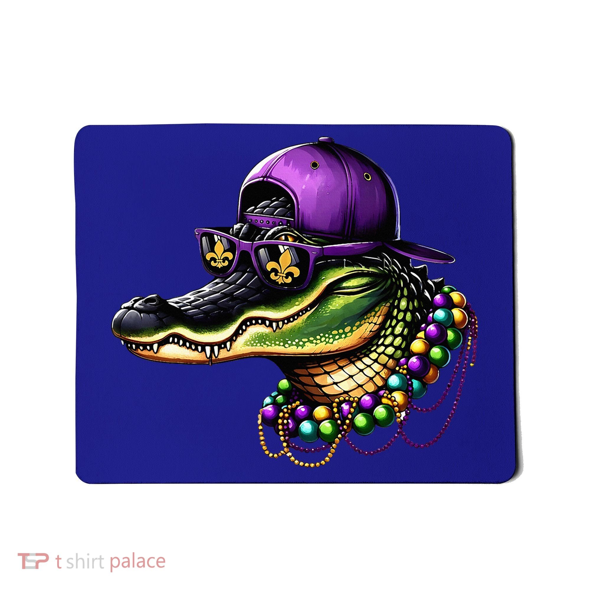 Mardigator Mardi Gras Alligator Mardi Gras Mousepad