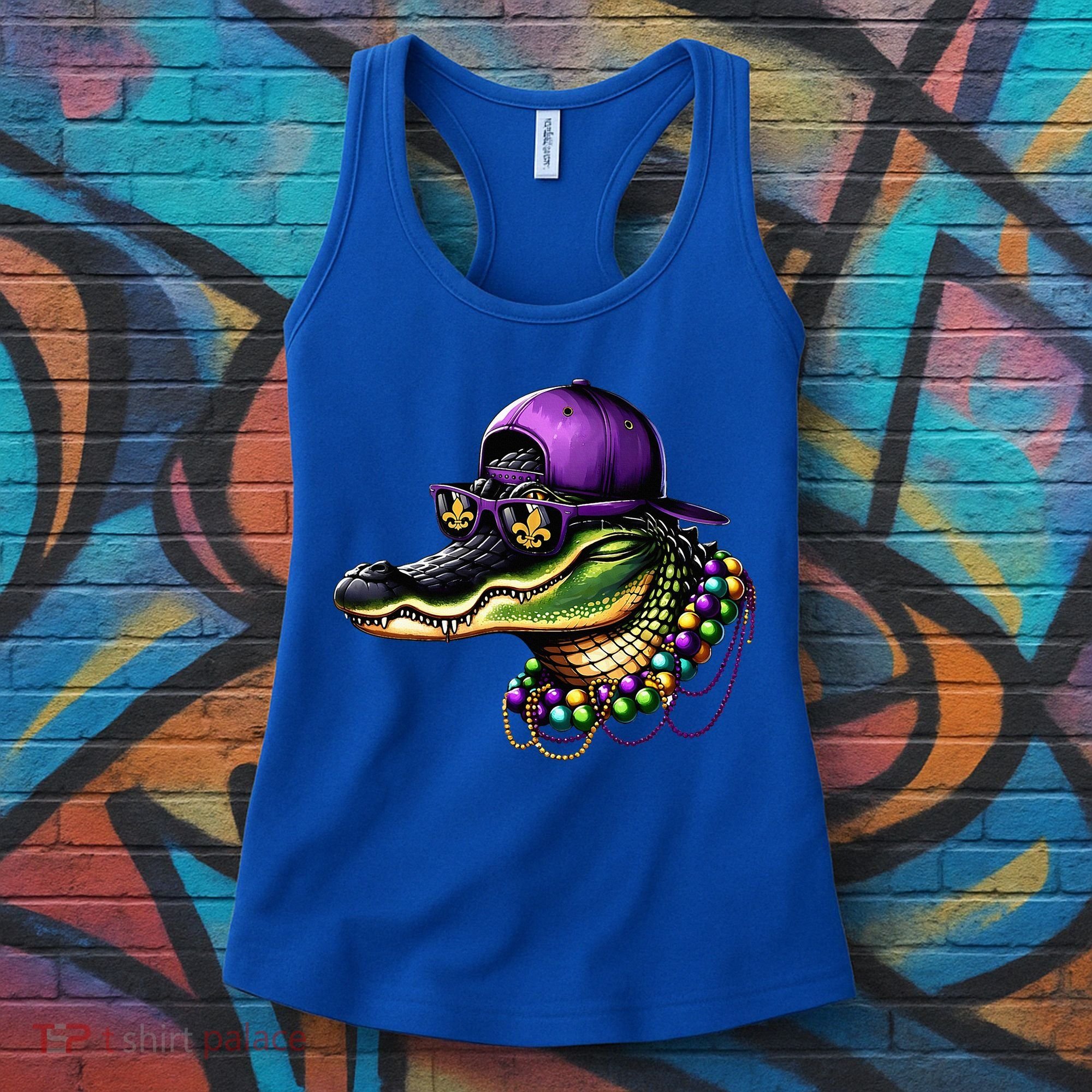 Mardigator Mardi Gras Alligator Mardi Gras Women's Tank Top