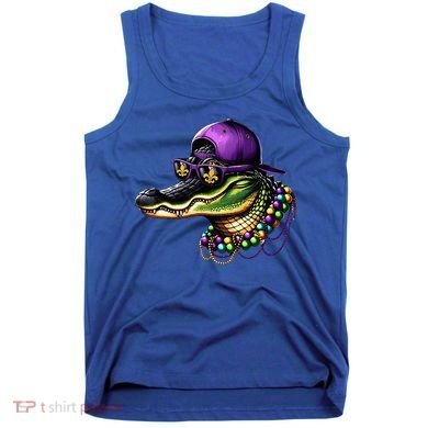 Mardigator Mardi Gras Alligator Mardi Gras Tank Top