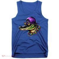 Mardigator Mardi Gras Alligator Mardi Gras Tank Top thumb 0