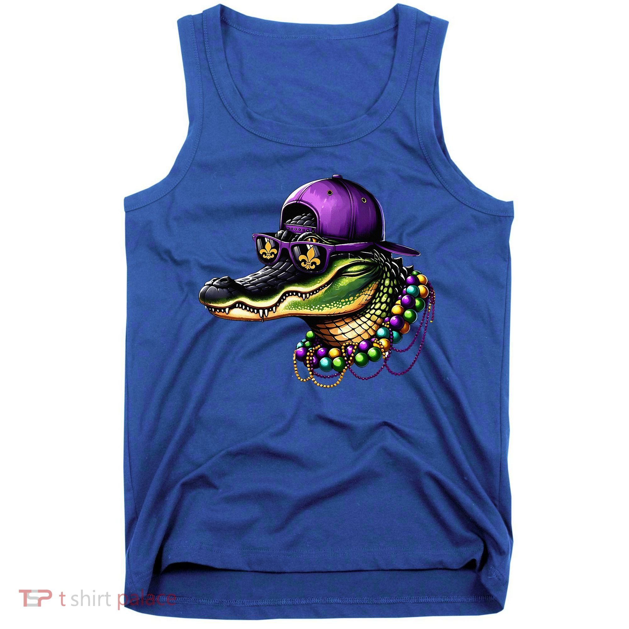 Mardigator Mardi Gras Alligator Mardi Gras Tank Top