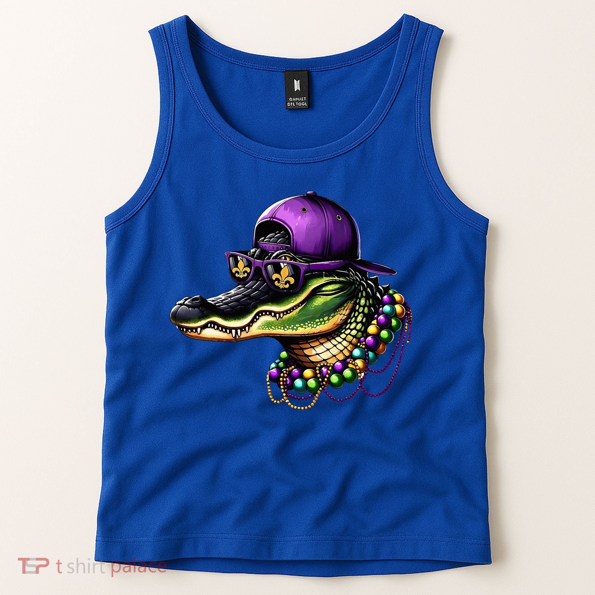 Mardigator Mardi Gras Alligator Mardi Gras Tank Top