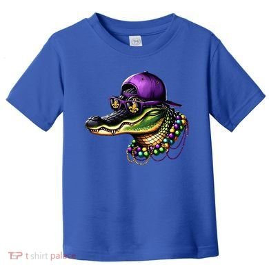 Mardigator Mardi Gras Alligator Mardi Gras Toddler T-Shirt