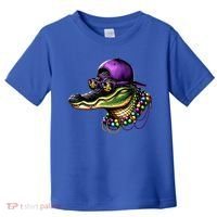 Mardigator Mardi Gras Alligator Mardi Gras Toddler T-Shirt thumb 0